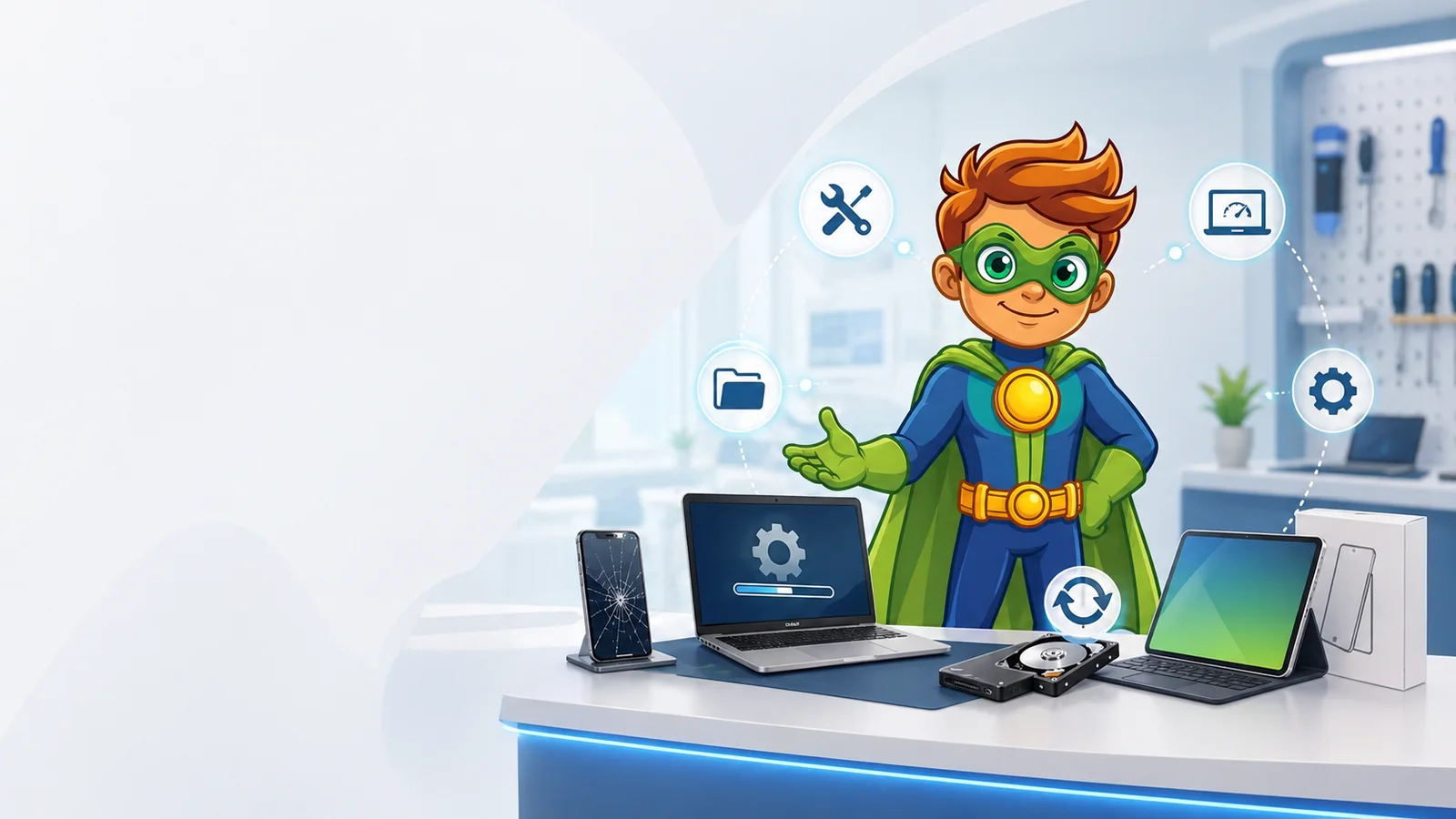Le Super-Tech ORDiDOC en posture d'aide